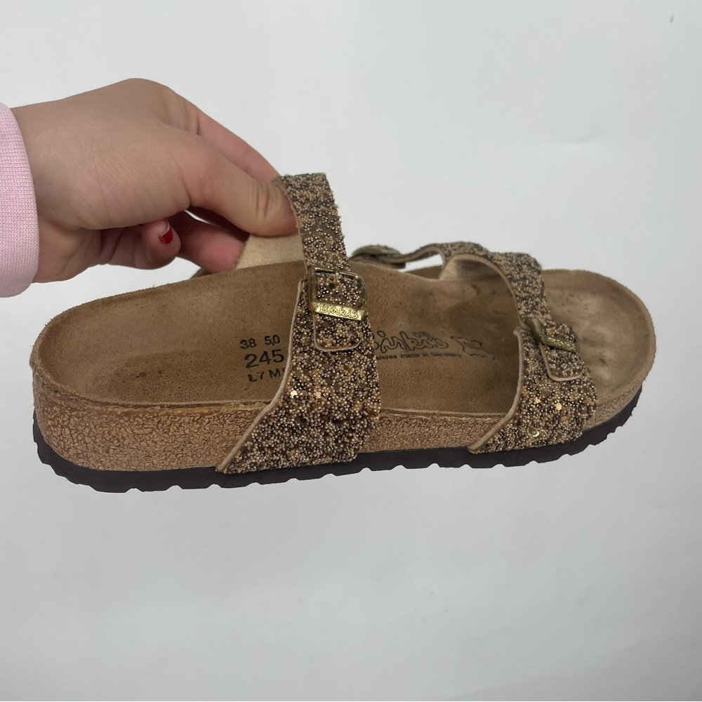 Birkenstock Brown Tan Sandals with Double-Strap Comfort